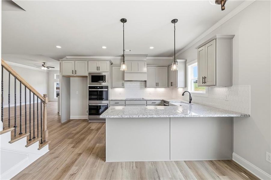 Furnished interior view inside a new home in , Monroe (Image 7).