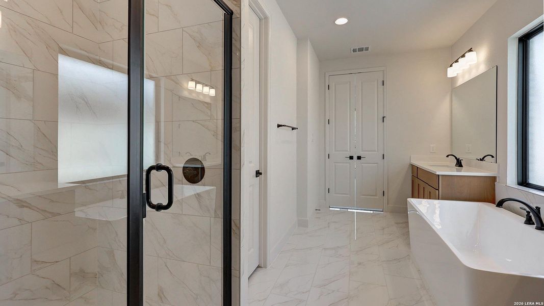 Furnished interior view inside a new home in Ladera, San Antonio (Image 15).