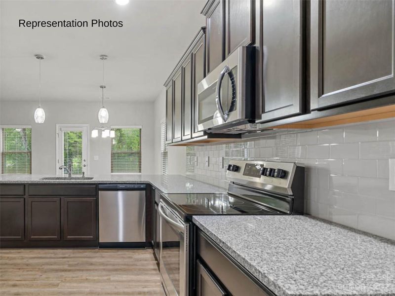 Furnished interior view inside a new home in StoneyGreen Homes, Charlotte (Image 4).