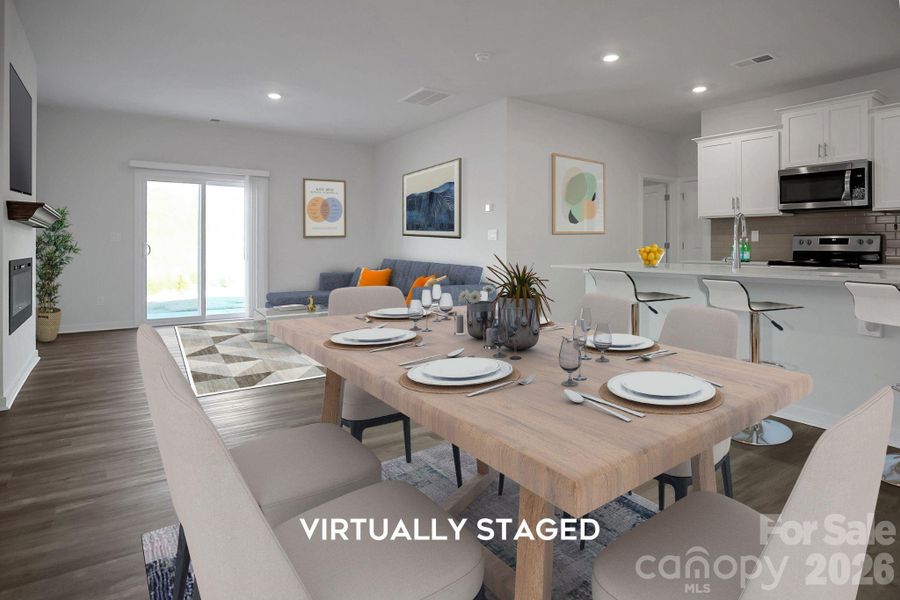 Furnished interior view inside a new home in , Kings Mountain (Image 11).
