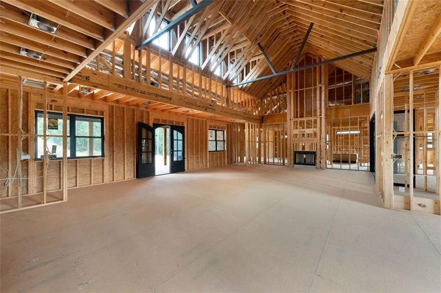 In-progress construction of a new home in , Kingston, GA (Image 27).