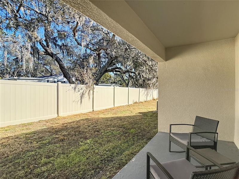 Exterior details and patio area of a home in , Zephyrhills (Image 27).