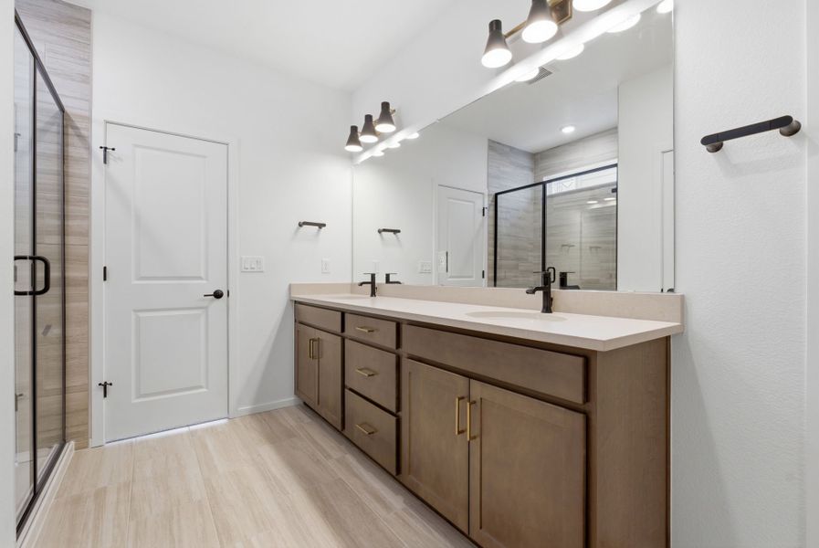 Furnished interior view inside a new home in Harvest Crossing, Aurora (Image 5).