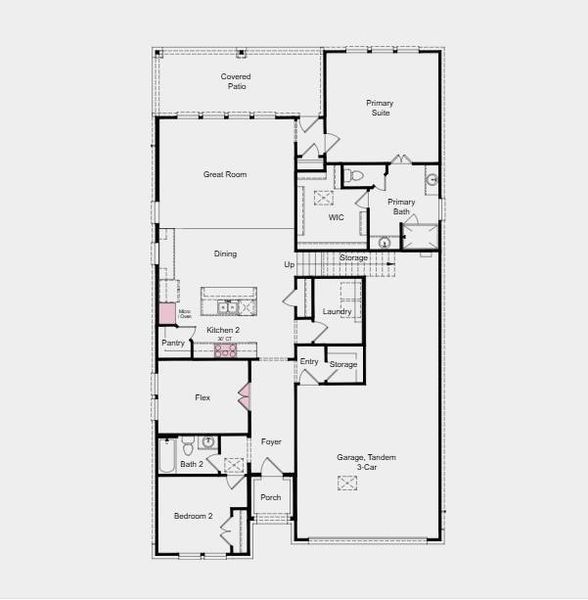 Additional Highlights Include: Gourmet kitchen, study in place of flex, mud set shower at primary suite, and stair railings in place of half wall.