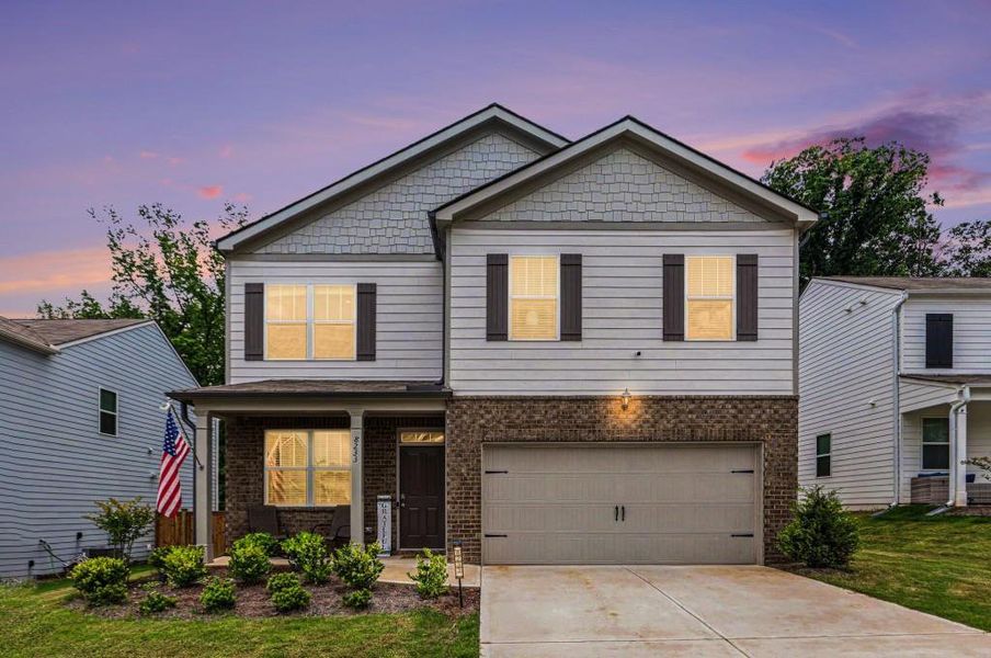 Front exterior of a new home in , Fairburn, GA, highlighting curb appeal (Image 23).