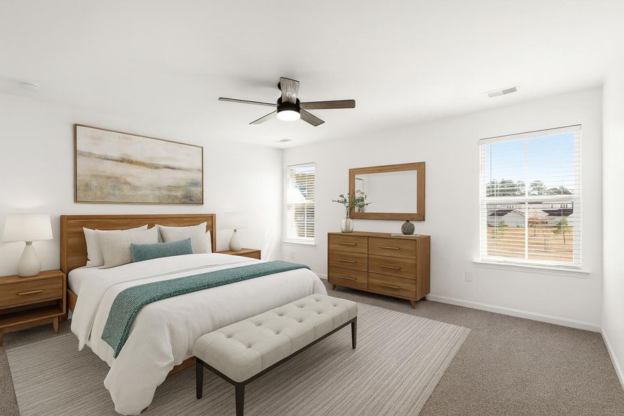 Furnished interior view inside a new home in , Summerville (Image 11). Furnished interior view inside a new home in , Summerville (Image 11).