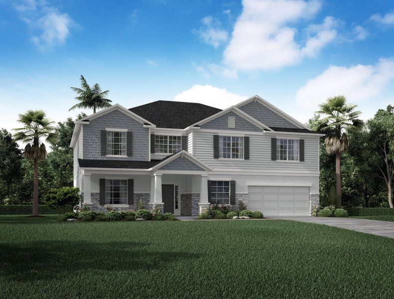 Representative exterior photo of a completed home built from the Westfield by Maronda Homes in Port St. Lucie, Port St. Lucie, FL (Image 17).