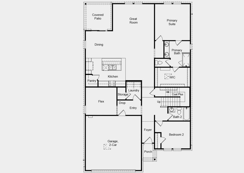 2D floor plan layout for the Robin by Taylor Morrison in Turner's Crossing 50s, Austin, TX (Image 3). 2D floor plan layout for the Robin by Taylor Morrison in Turner's Crossing 50s, Austin, TX (Image 3).