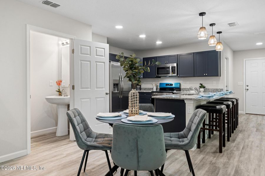 Furnished interior view inside a new home in , Jacksonville (Image 17).