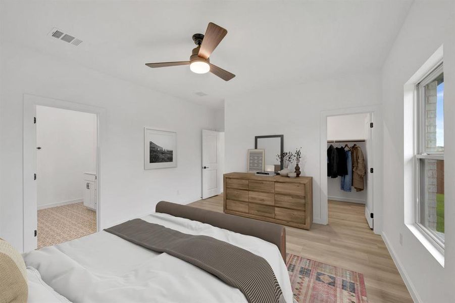 Furnished interior view inside a new home in Aspire at Noble Ridge, Howe (Image 25).