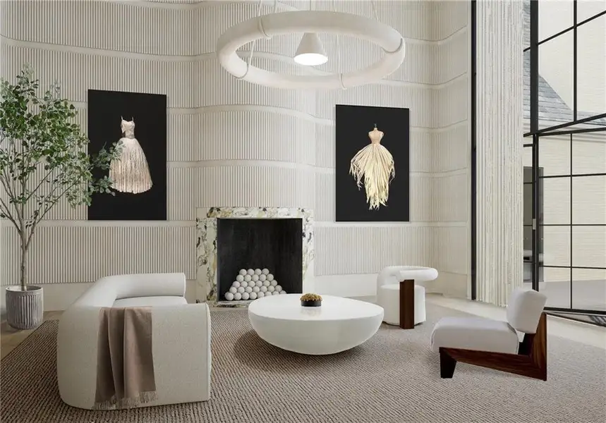 Furnished interior view inside a new home in , Atlanta (Image 5). Furnished interior view inside a new home in , Atlanta (Image 5).