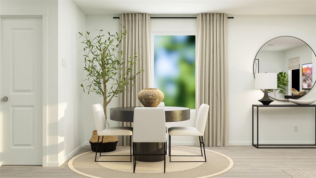 Furnished interior view inside a new home in Santa Fe Village, Cleveland (Image 6). Furnished interior view inside a new home in Santa Fe Village, Cleveland (Image 6).