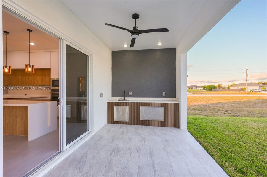 Exterior details and patio area of a home in , Cape Coral (Image 31). Exterior details and patio area of a home in , Cape Coral (Image 31).