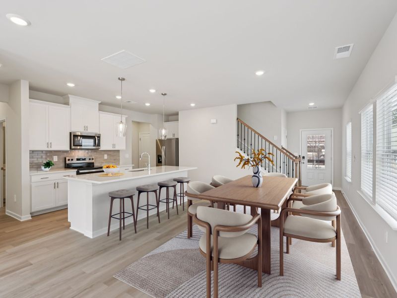 Furnished interior view inside a new home in Hawthorne Station, College Park (Image 4).