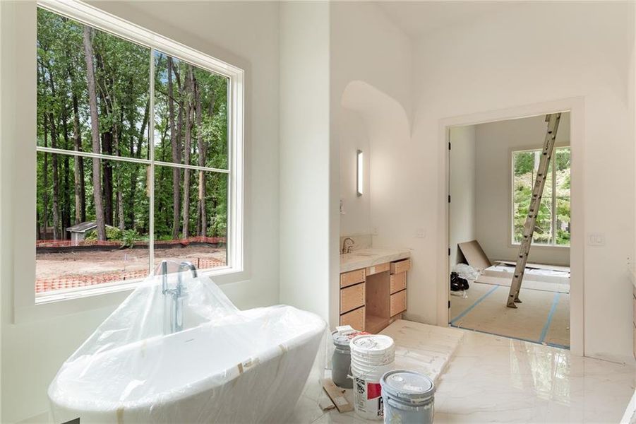 Furnished interior view inside a new home in , Alpharetta (Image 7).