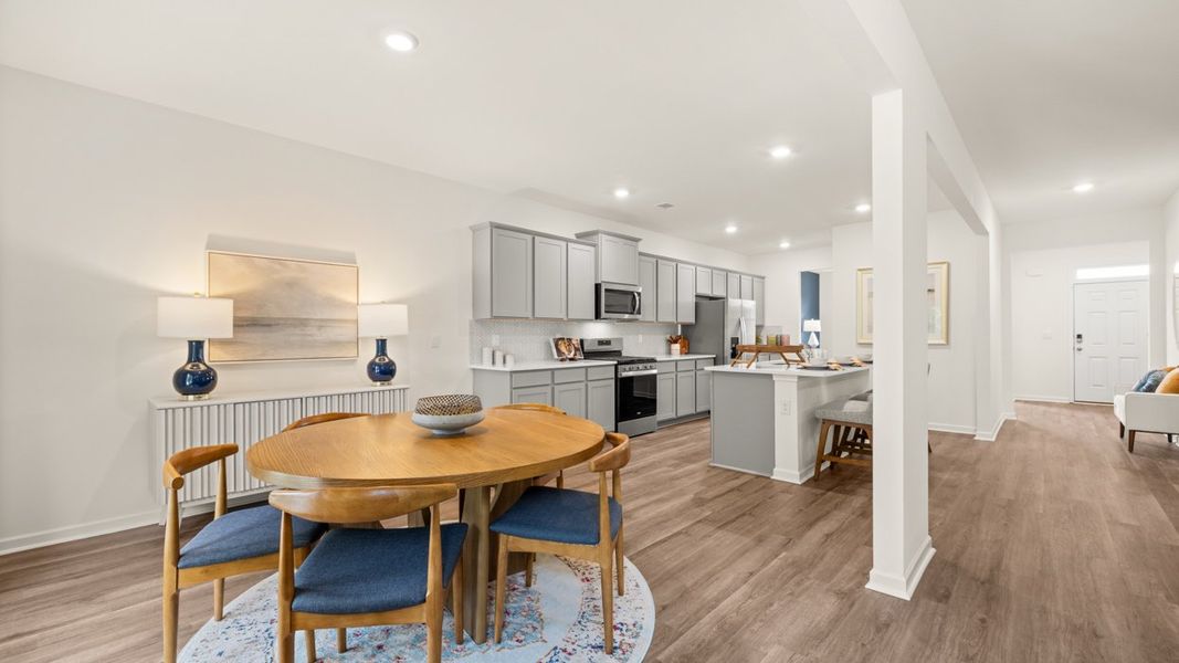 Representative furnished interior of a home built from the Halton by D.R. Horton in Bridle Creek, Locust Grove (Image 8).