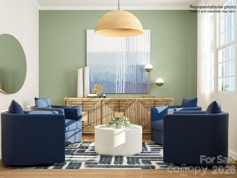 Furnished interior view inside a new home in The Vines, Charlotte (Image 5).