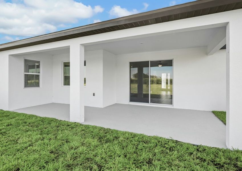 Enjoy evenings outdoors under this beautiful covered patio Enjoy evenings outdoors under this beautiful covered patio