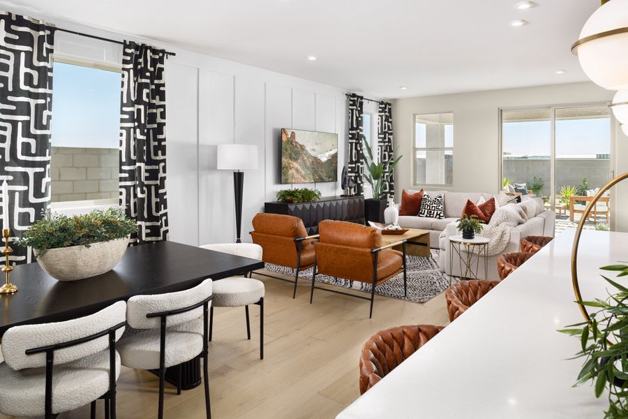 Representative furnished interior of a home built from the Pinehurst by Beazer Homes in Marbella at Windrose, Waddell (Image 6).