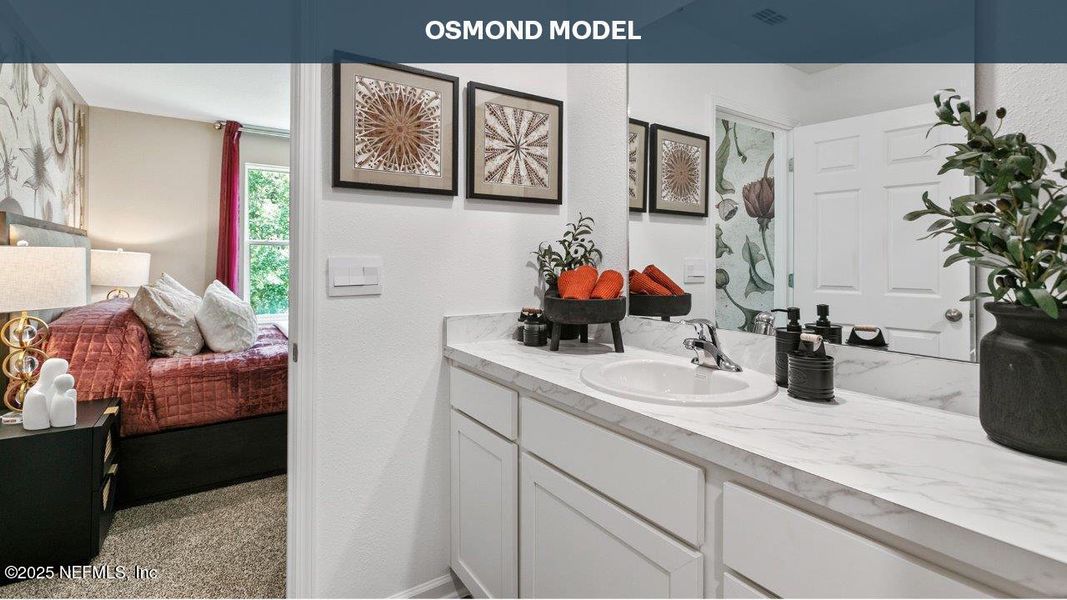Furnished interior view inside a new home in Cordera Townhomes, St. Augustine (Image 11).