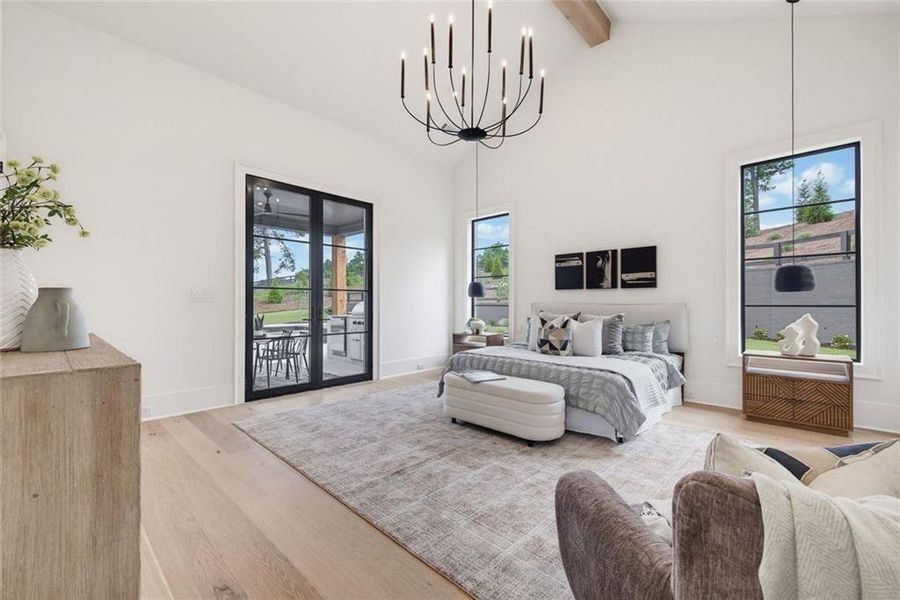 Furnished interior view inside a new home in , Canton (Image 12).