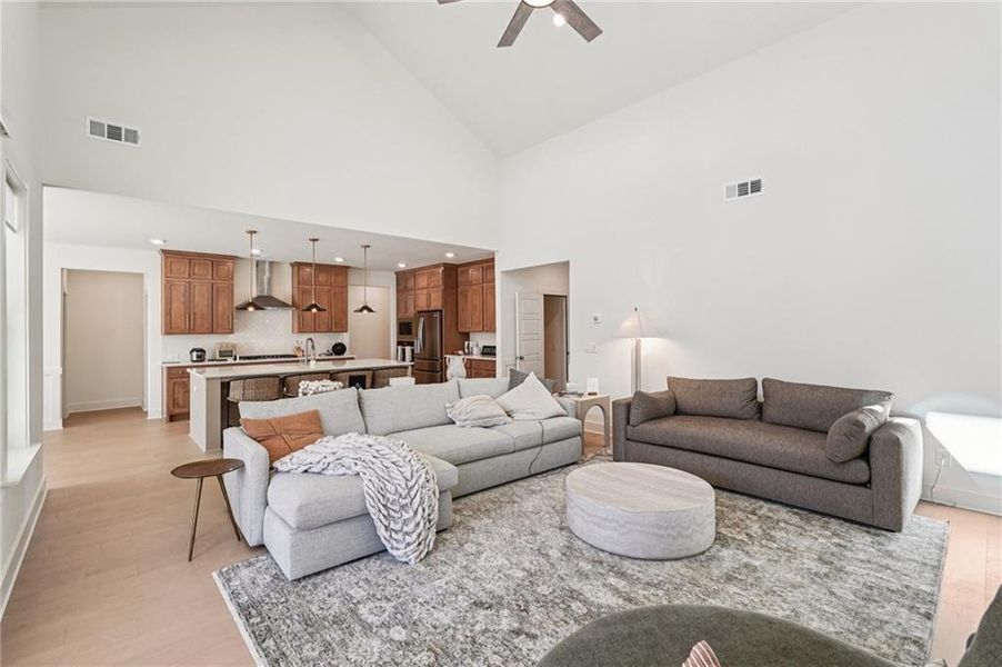 Furnished interior view inside a new home in Fireside Farms, Dawsonville (Image 11).