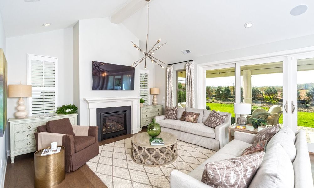 Representative furnished interior of a home built from the Marin by Classica Homes in McLean - Hunts Point, Belmont (Image 12).
