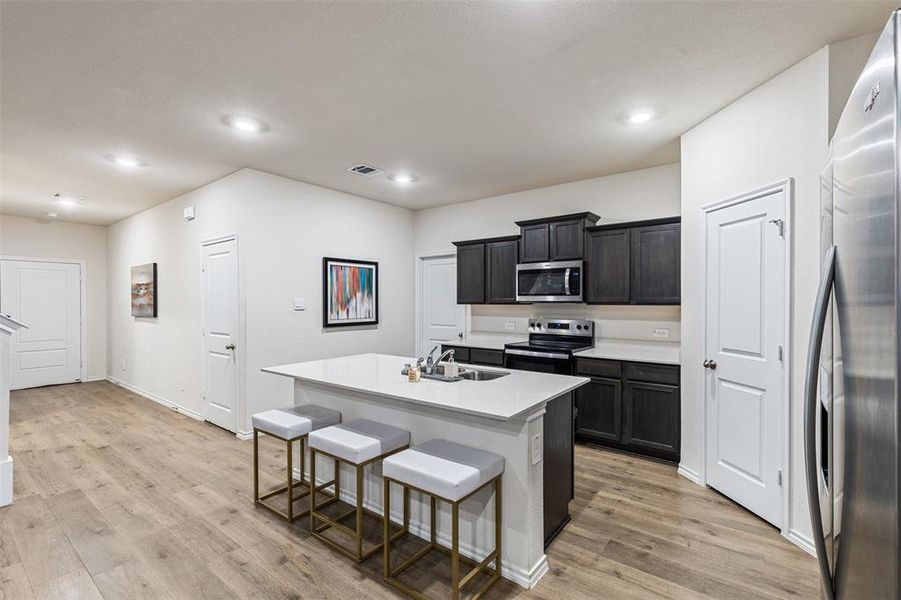 Furnished interior view inside a new home in , Providence Village (Image 7).