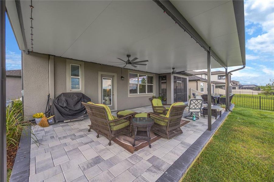 Exterior details and patio area of a home in , Wesley Chapel (Image 40).