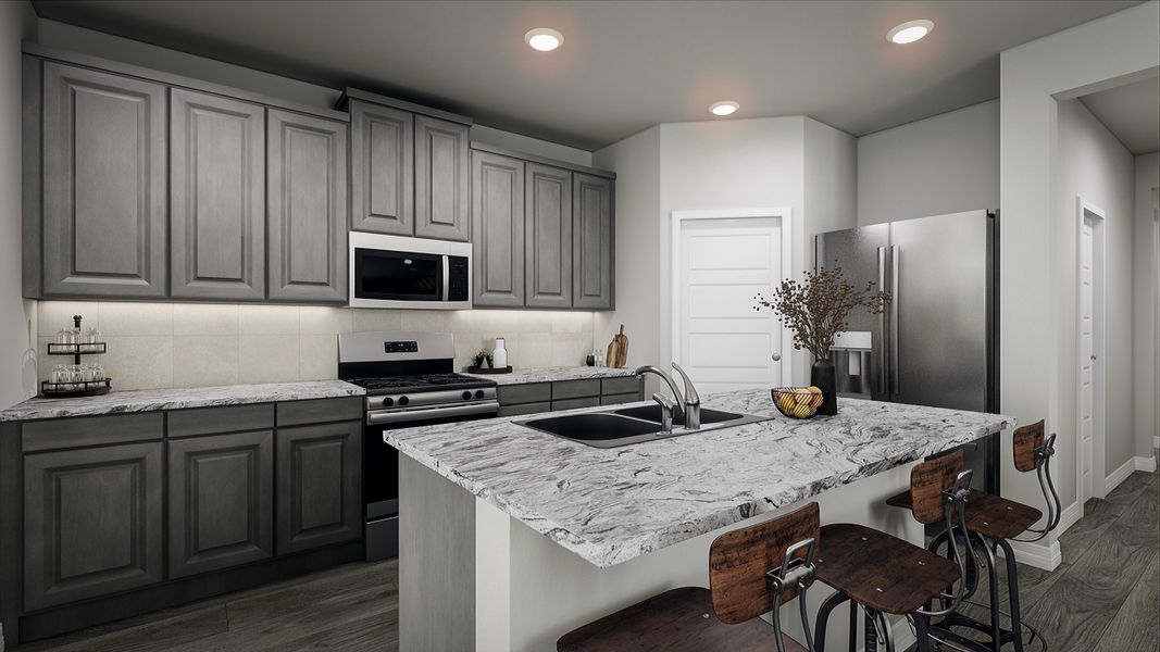 Furnished interior view inside a new home in Mason Woods, Cypress (Image 5).