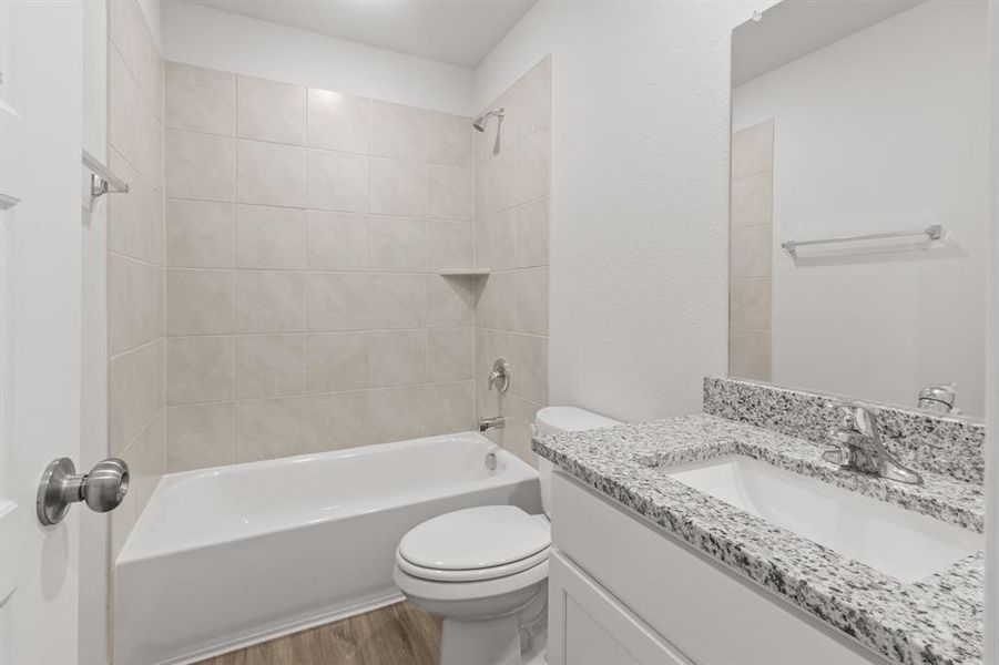 Furnished interior view inside a new home in Retreat at Fossil Creek, Fort Worth (Image 5).