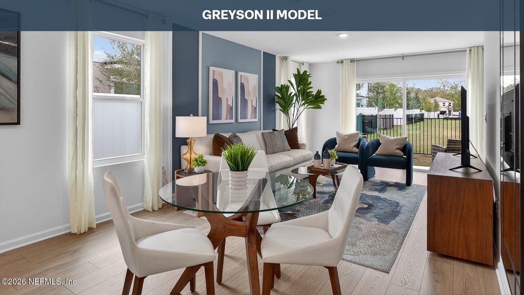 Furnished interior view inside a new home in Irongate Villas, Jacksonville (Image 10).
