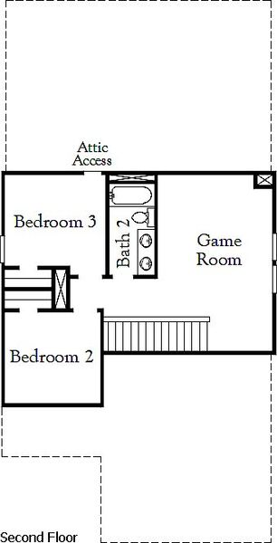 2D floor plan layout for the King II by Coventry Homes in The Parklands, Santa Clara, TX (Image 4).