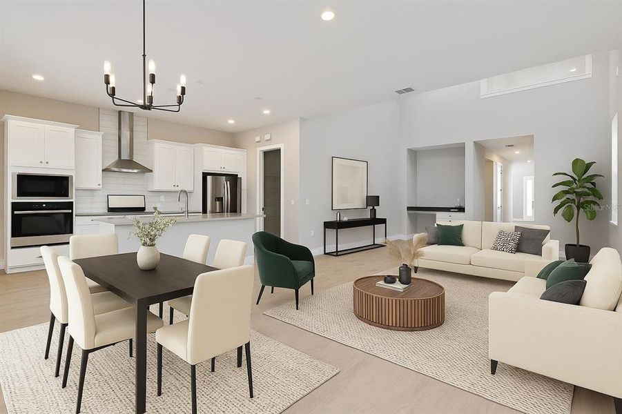 Furnished interior view inside a new home in Weslyn Park at Sunbridge (Craft Homes), St. Cloud (Image 15).