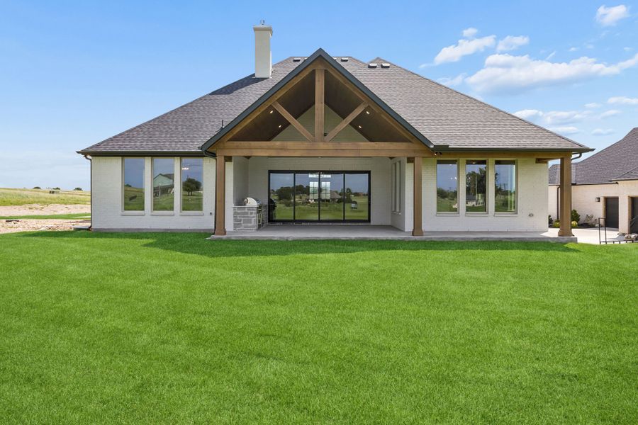 Exterior details and patio area of a home in The Retreat, Cleburne (Image 20). Exterior details and patio area of a home in The Retreat, Cleburne (Image 20).