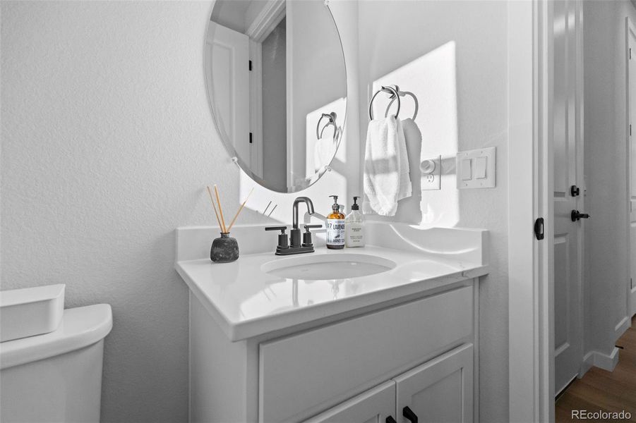 Furnished interior view inside a new home in Trails at Smoky Hill, Parker (Image 37).