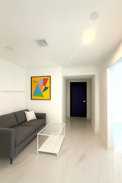 Furnished interior view inside a new home in , Miami (Image 33).