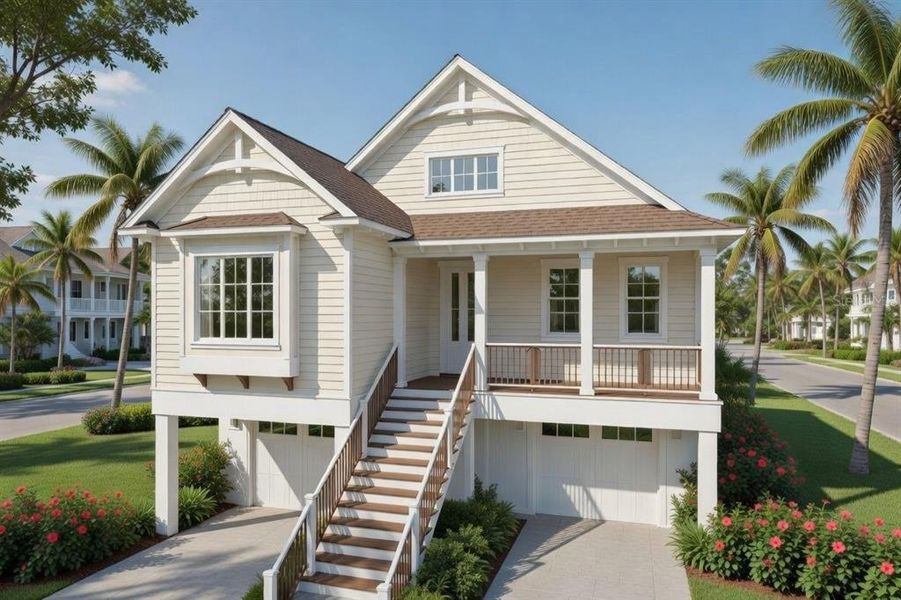 Front exterior of a new home in , Tampa, FL, highlighting curb appeal (Image 6).