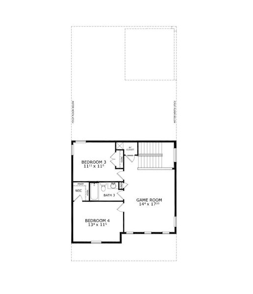 2D floor plan layout for the Maui - Heritage Series | 40' Wide Lots by ICI Homes in Laureate Park, Orlando, FL (Image 4).