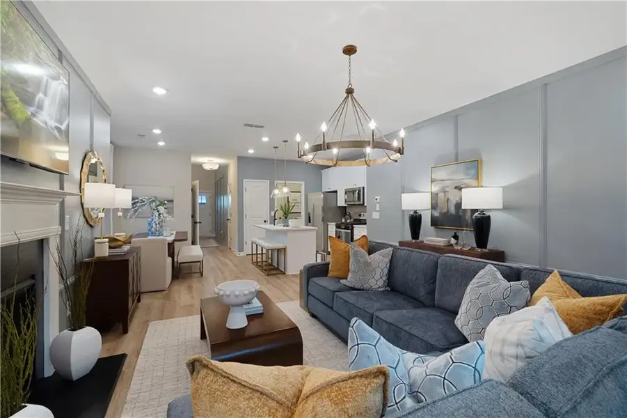 Furnished interior view inside a new home in Abbotts Crossing, Conyers (Image 23).