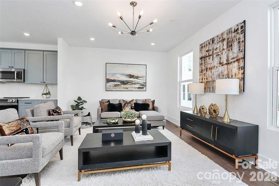 Furnished interior view inside a new home in , Charlotte (Image 11).