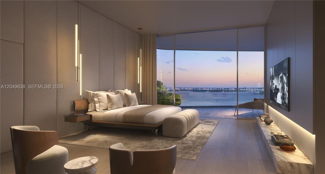 Furnished interior view inside a new home in , Miami (Image 6). Furnished interior view inside a new home in , Miami (Image 6).