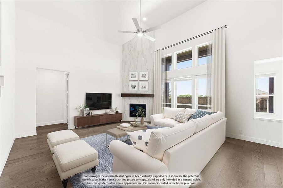 Furnished interior view inside a new home in Chaparral Park, Oak Point (Image 12).