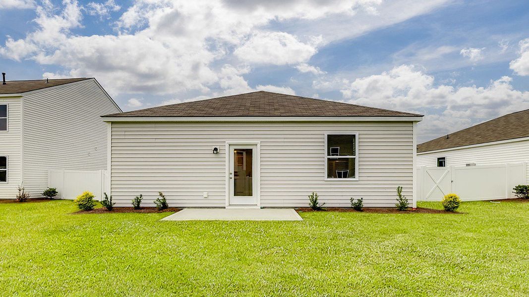 Exterior details and patio area of a home in The Retreat at East Argent, Ridgeland (Image 2).