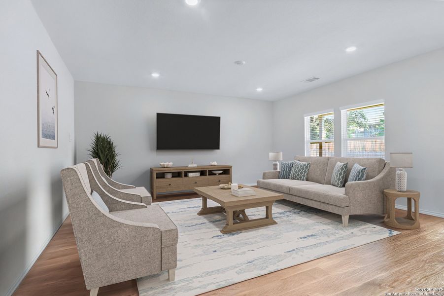 Furnished interior view inside a new home in , San Antonio (Image 15). Furnished interior view inside a new home in , San Antonio (Image 15).