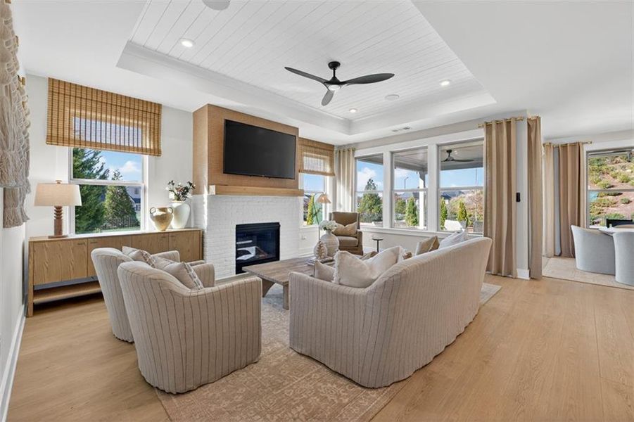 Furnished interior view inside a new home in Del Webb Chateau Elan, Hoschton (Image 3).