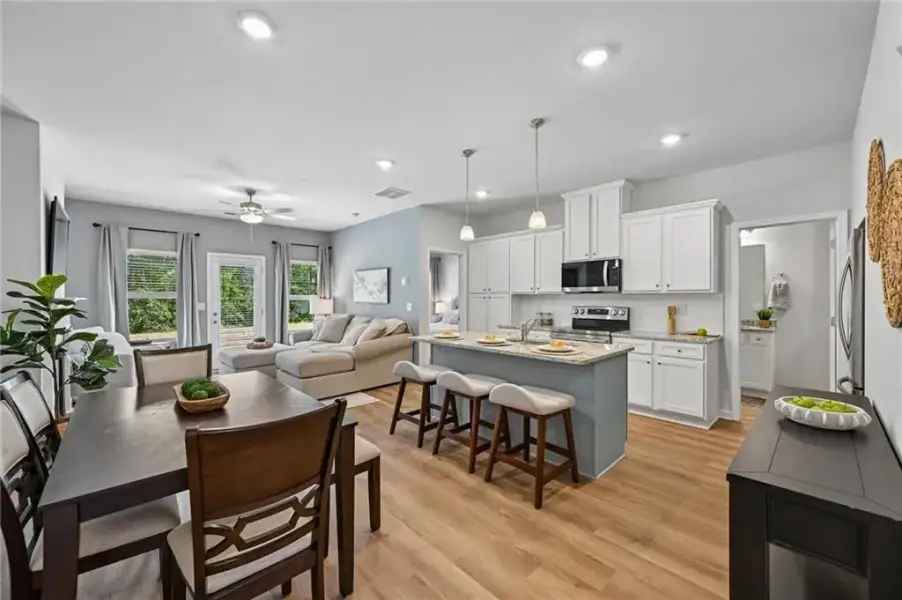 Furnished interior view inside a new home in , Lithonia (Image 11).