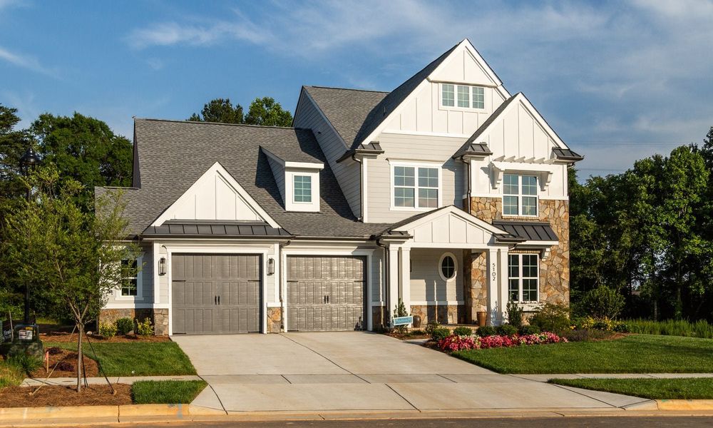 Representative exterior photo of a completed home built from the Marin by Classica Homes in McLean - Hunts Point, Belmont, NC (Image 37).