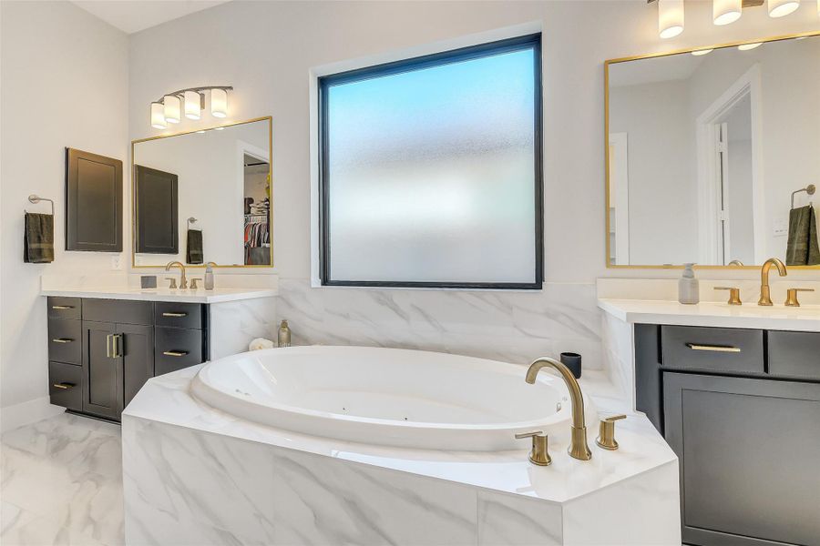 Furnished interior view inside a new home in Bridgeland 45', 50', 70', Cypress (Image 6). Furnished interior view inside a new home in Bridgeland 45', 50', 70', Cypress (Image 6).