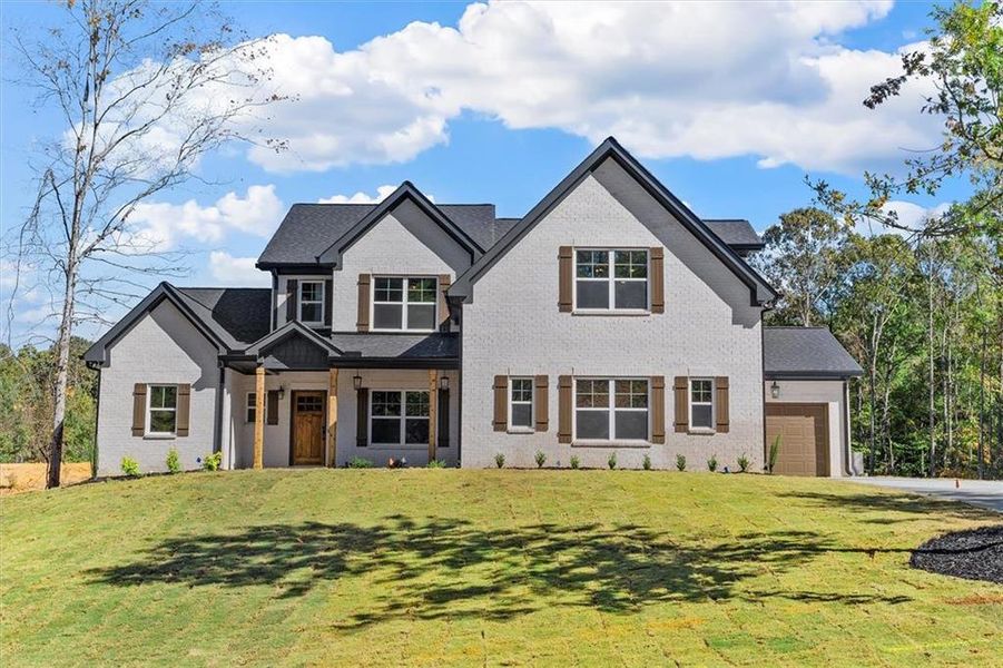 Front exterior of a new home in , Atlanta, GA, highlighting curb appeal (Image 38).